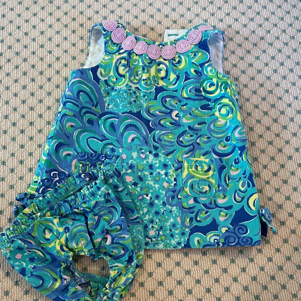 Lilly Pulitzer 18-24mos Colorful Baby Dress with Bloomers